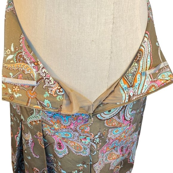 💰5 For $40/ STEILMANN FLORAL PAISLEY PLEATED SKIRT (SZ. 4) (EUC) - Picture 4 of 8